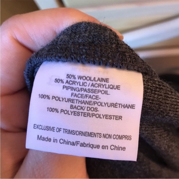 🌈 TORY BURCH Vienna Gray Wool Long Sleeve Dress small - Picture 9 of 12